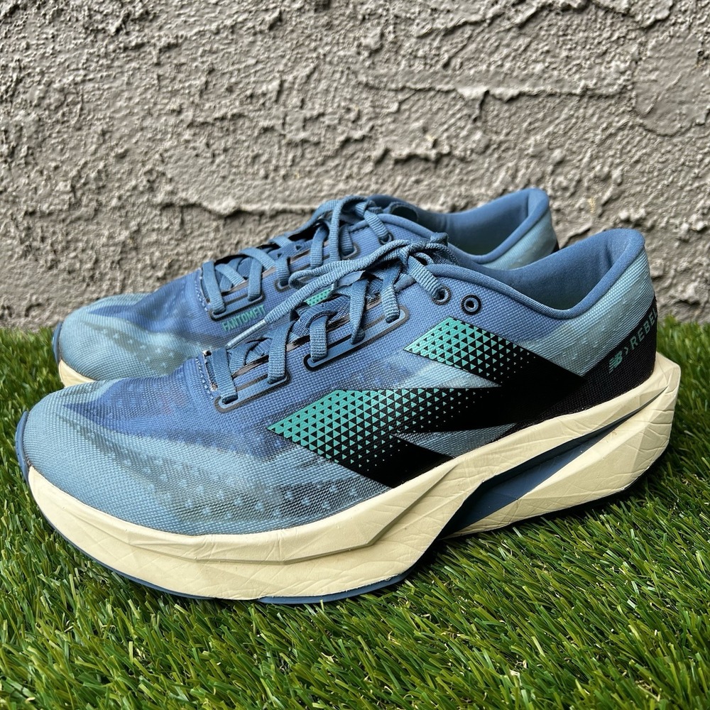 New Balance Shoes Men Size 10.5 FuelCell Rebel v4 Blue Lightweight Mesh